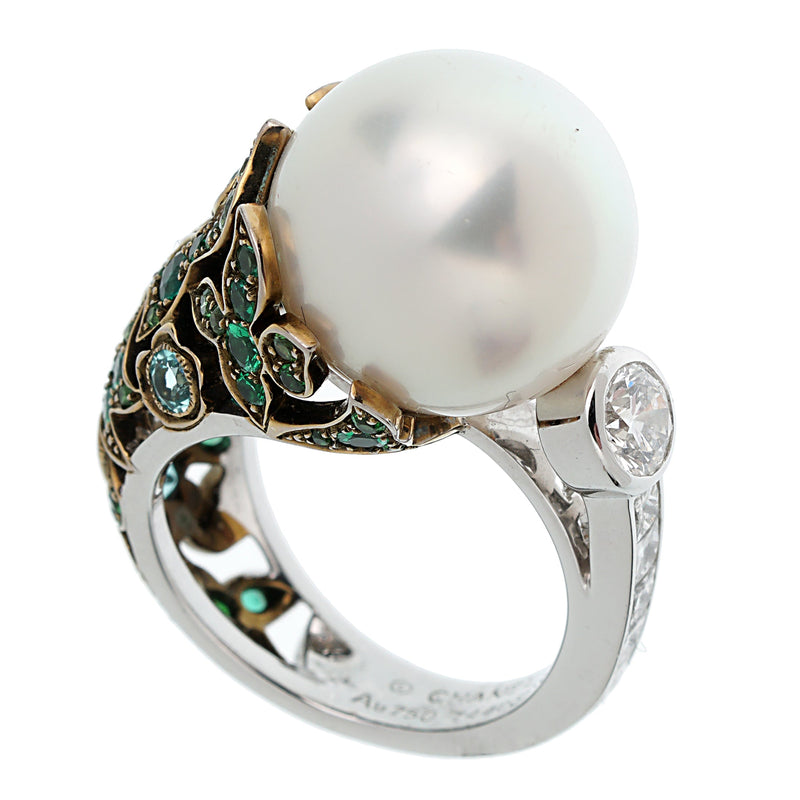 Vintage Luxury Jewelery HQ Baroque Pearl Flower Retro Engagement Wedding  Ring UK | eBay