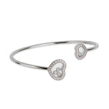 Chopard Happy Diamonds Icons 18k White Gold Bangle Bracelet 0003944