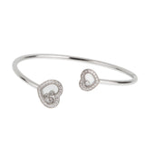 Chopard Happy Diamonds Icons 18k White Gold Bangle Bracelet 0003944