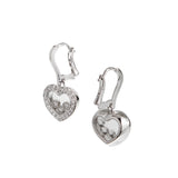 Chopard Happy Diamonds Icons Heart Drop Earrings in 18k White Gold, 0.70ctw 0003946