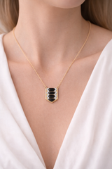 David Webb Diamond 18k Yellow Gold & Platinum Diamond Pendant Necklace