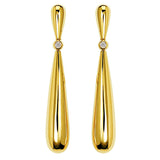 De Grisogono Gocce Yellow Gold Diamond Drop Earrings