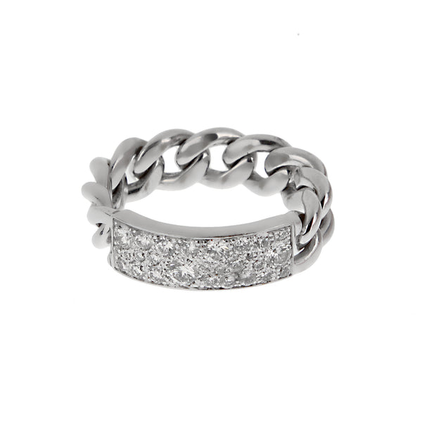 Dior Gold Chain Gourmette Link Ring