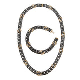 Fred of Paris Vintage 18k Yellow Gold & SS Necklace Bracelet Suite 0003710