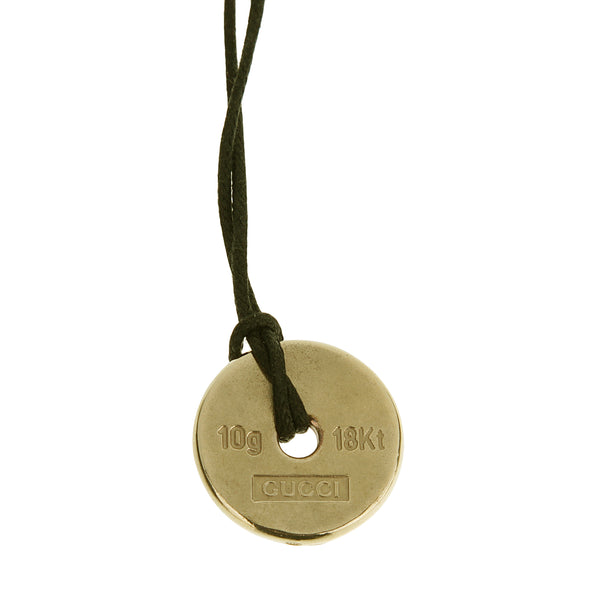 Gucci 18k Yellow Gold Vintage Pendant Necklace