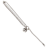 Gucci Diamond Tennis Beaded 18k White Gold Charm Bracelet 0003892