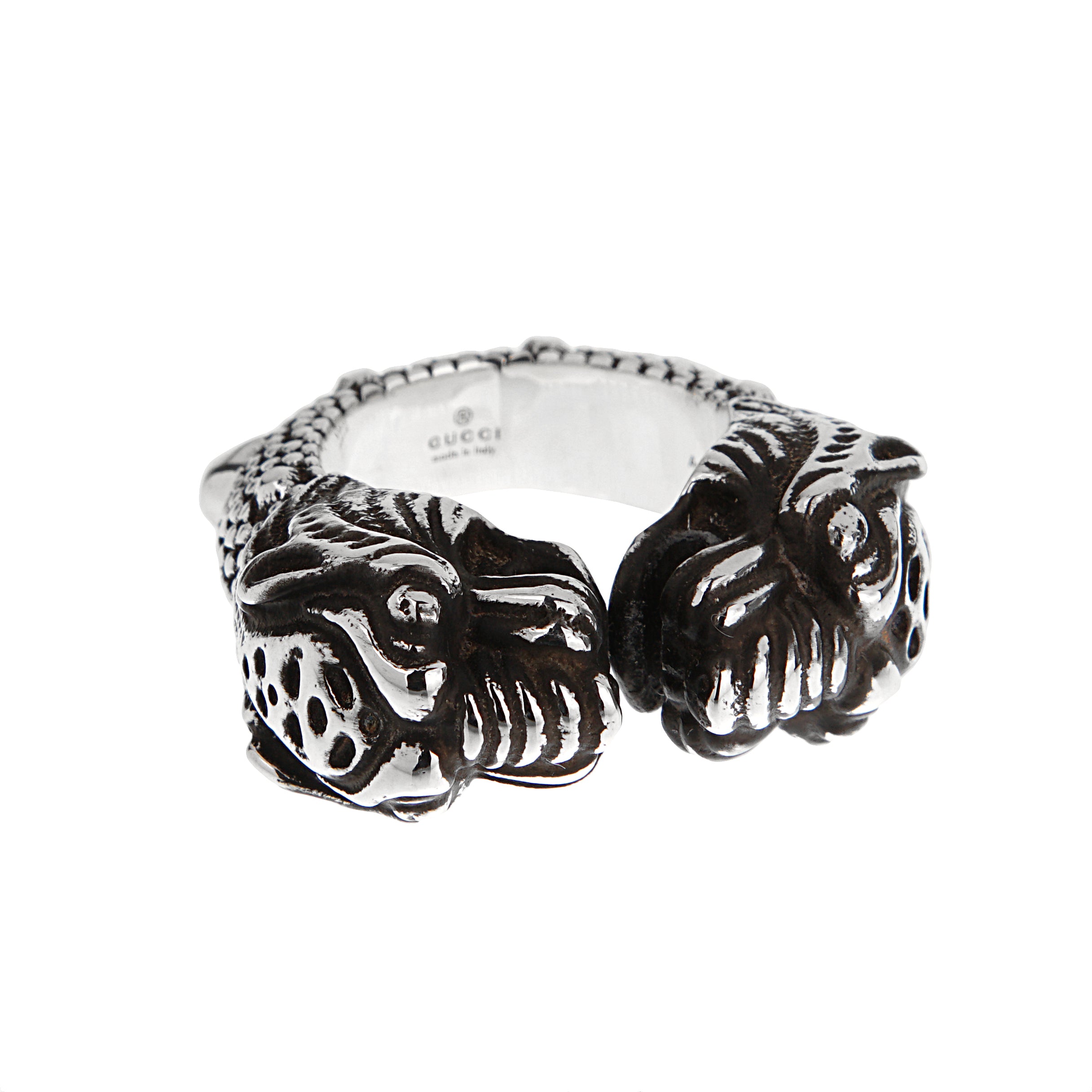 GUCCI 指輪 虎 11号 gucci-double-tiger-sterling-