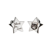 Gucci Sterling Silver Star Stud Earrings – “Blind for Love” 0003737
