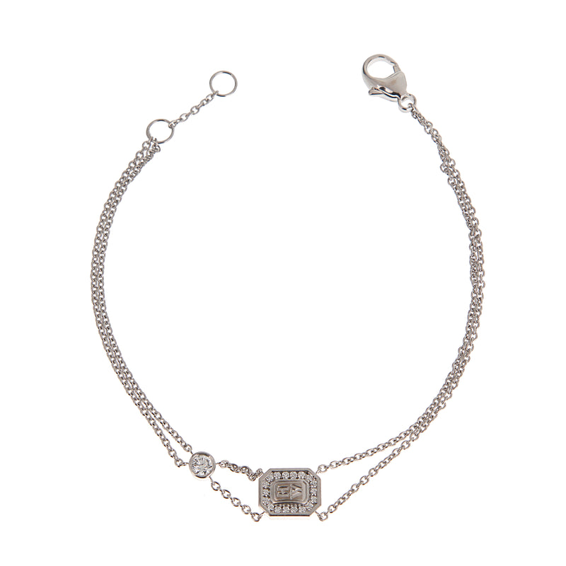 Harry Winston 18k White Gold Diamond Chain Bracelet