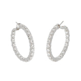 Harry Winston Platinum 6ct Diamond Hoop Earrings 0003971