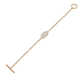 Hermes Chaine d’Ancre 18k Rose Gold White Ceramic Bracelet 0004166