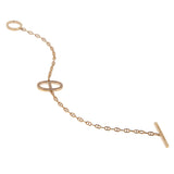 Hermes Chaine d'Ancre Diamond 18k Rose Gold Link Bracelet 0003921