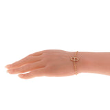 Hermes Chaine d'Ancre Diamond 18k Rose Gold Link Bracelet 0003921