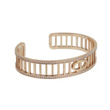 Hermes Chaine d'Ancre Divine Diamond Cuff Bracelet in 18K Rose Gold, Size ST 0004094