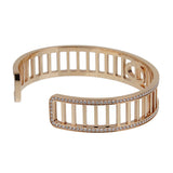 Hermes Chaine d'Ancre Divine Diamond Cuff Bracelet in 18K Rose Gold, Size ST 0004094