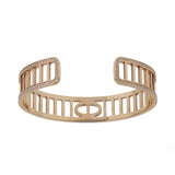 Hermes Chaine d'Ancre Divine Diamond Cuff Bracelet in 18K Rose Gold, Size ST 0004094