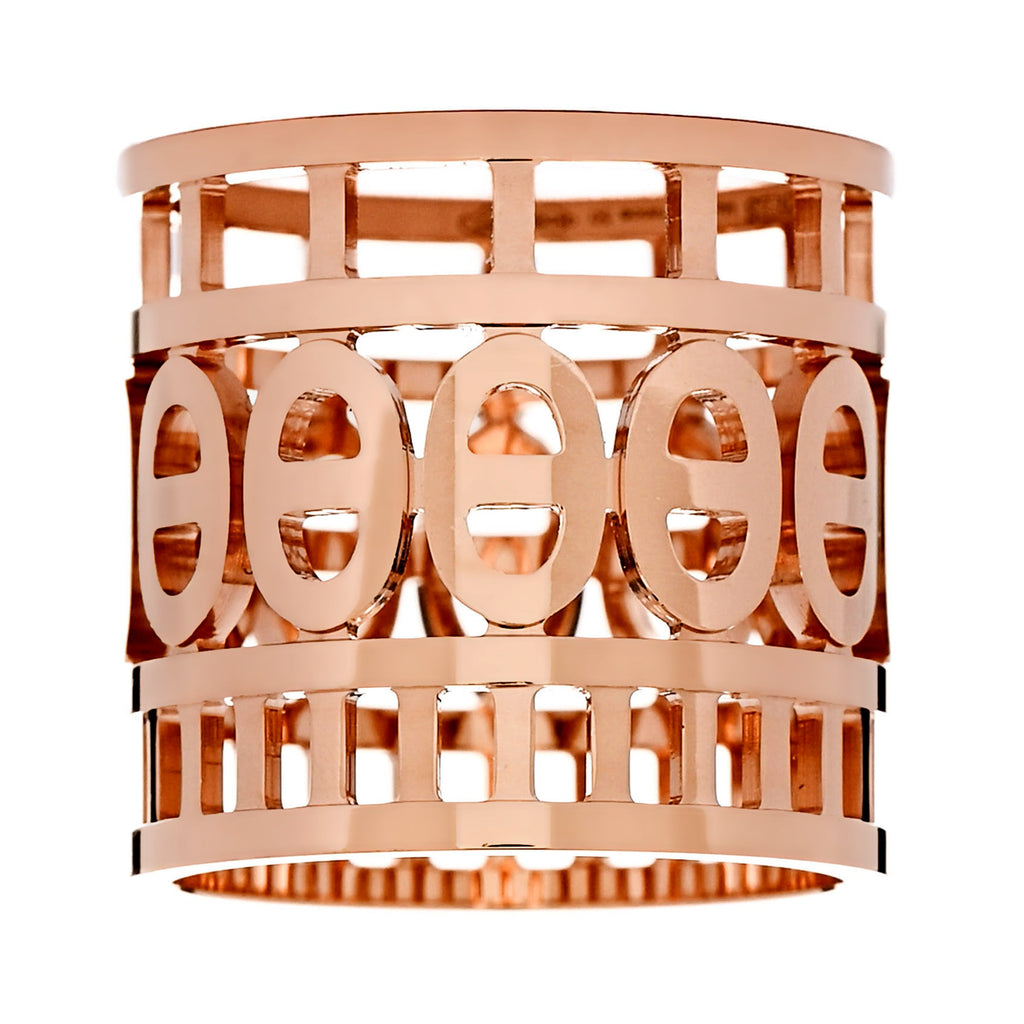 素敵★超人気♪HERMES☆Chaine d'ancre Divine ロゴピアス Hermes Chaine d' Ancre Divine 18k Rose Gold Band Ring