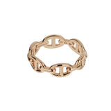 Hermes 18ct Rose Gold Chaine d'Ancre Enchainee Sz 7