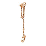 Hermes Chaine D'Ancre Rose Gold Diamond Chaos Right Single Earring Cuff