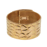 Hermes Kelly Large Mesh Cuff Bracelet 18K Rose Gold 1hrmk02