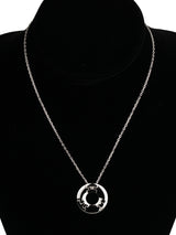 Hermes White Gold Vintage Pendant Necklace 0003443