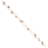 Louis Vuitton Color Blossom 13-Motif Sautoir Necklace 18k Rose Gold Mother of Pearl Diamond 0004050