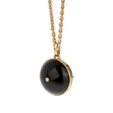 Louis Vuitton Color Blossom Onyx Diamond Medallion Sautoir Necklace 18k Yellow Gold 0004148