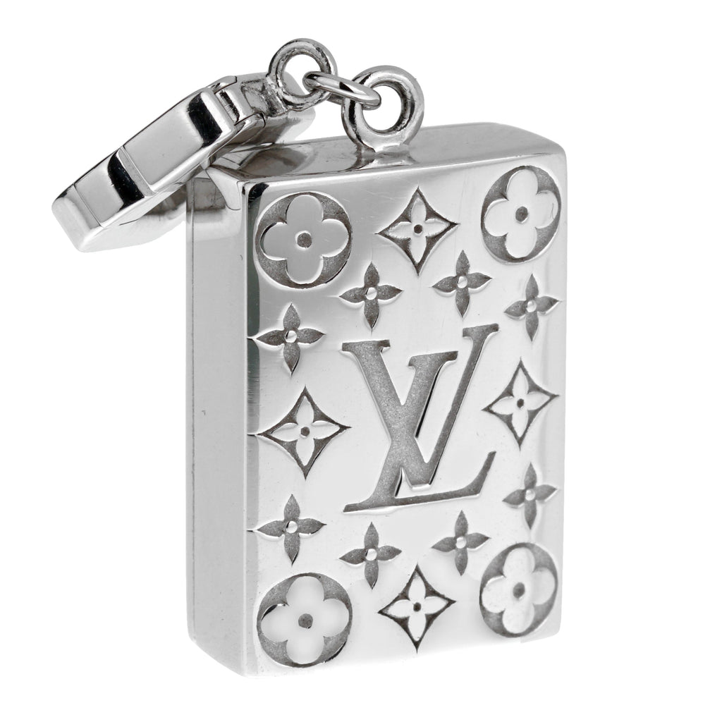 Louis Vuitton Mahjong Wealth Tile 18k White Gold Charm Pendant