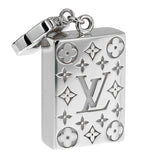 Louis Vuitton Mahjong Wealth Tile White Gold Charm Pendant 0003431