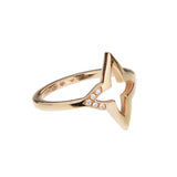 Louis Vuitton Ombre Blossom Ring 18k Rose Gold Diamond Monogram Flower Ring 0004058