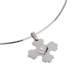 Marina B Diamond Cross Pendant Necklace 18k White Gold 0003991