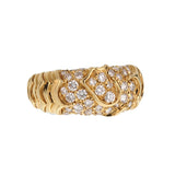 Marina B Onda Diamond 18k Yellow Gold Cocktail Band Ring Sz 5