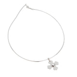 Marina B Princess Cut Diamond Cross Pendant Necklace 18k White Gold 0003992