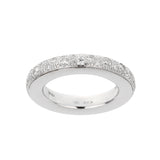 Pomellato Iconica 18k White Gold Diamond Eternity Band Ring 0003683