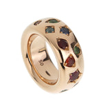 Pomellato Iconica Medium Colored Gemstone Ring in 18k Rose Gold 0004073