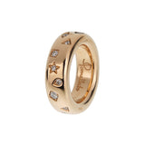 Pomellato Iconica Medium Rose Gold Diamond Ring Sz 6 1/2 83sk1k74ahf72aj