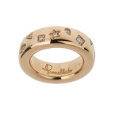 Pomellato Iconica Medium Rose Gold Diamond Ring Sz 6 1/2 83sk1k74ahf72aj