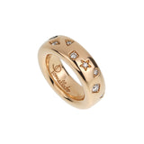 Pomellato Iconica Medium Rose Gold Diamond Ring Sz 6 1/2 83sk1k74ahf72aj