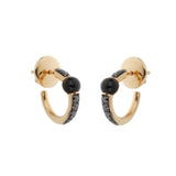Pomellato M’ama Non M’ama 18k Rose Gold Onyx Diamond Earrings 0003694