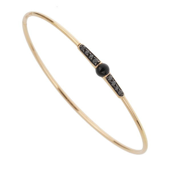 Pomellato M'ama Non M'ama 18k Rose Gold Onyx Diamond Bracelet