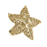 Pomellato Starfish Moonstone & White Topaz 18k Yellow Gold Cocktail Ring Sz 7