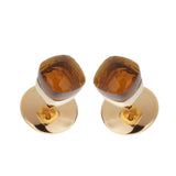 Pomellato Nudo Citrine 18k Yellow Gold Stud Earrings 0003700
