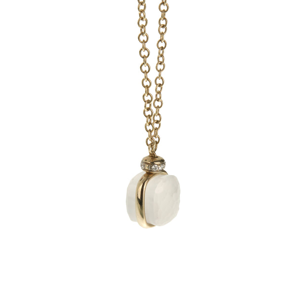 Pomellato Nudo Petit Diamond 18k Yellow Gold Pendant Necklace