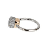 Pomellato Nudo Petit Solitaire Diamond Ring 18K Two-Tone Gold 0004120