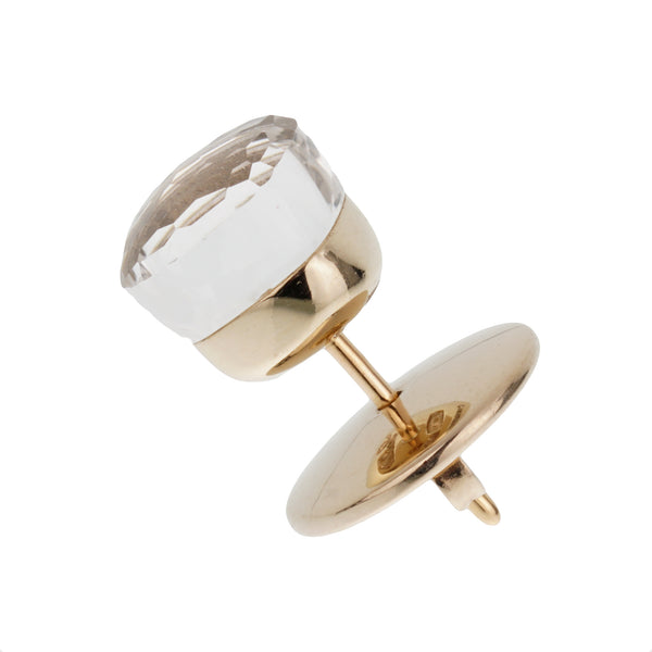 Pomellato Nudo Quartz 18k Yellow Gold Stud Earrings
