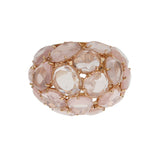 Pomellato Rose Quartz 18k Rose Gold Cocktail Dome Bombe Ring Sz 6 1/2 0003859