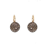 Pomellato Sabbia 18k Rose Gold Diamond Drop Earrings