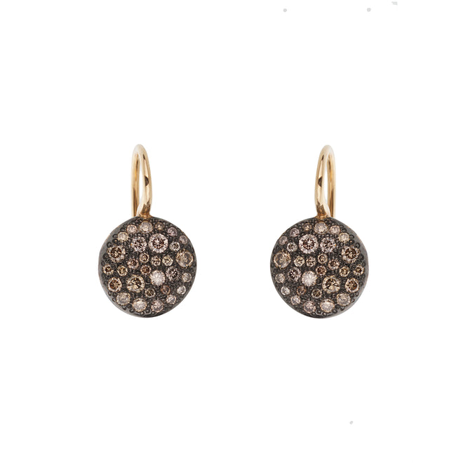 Pomellato Sabbia 18k Rose Gold Diamond Drop Earrings