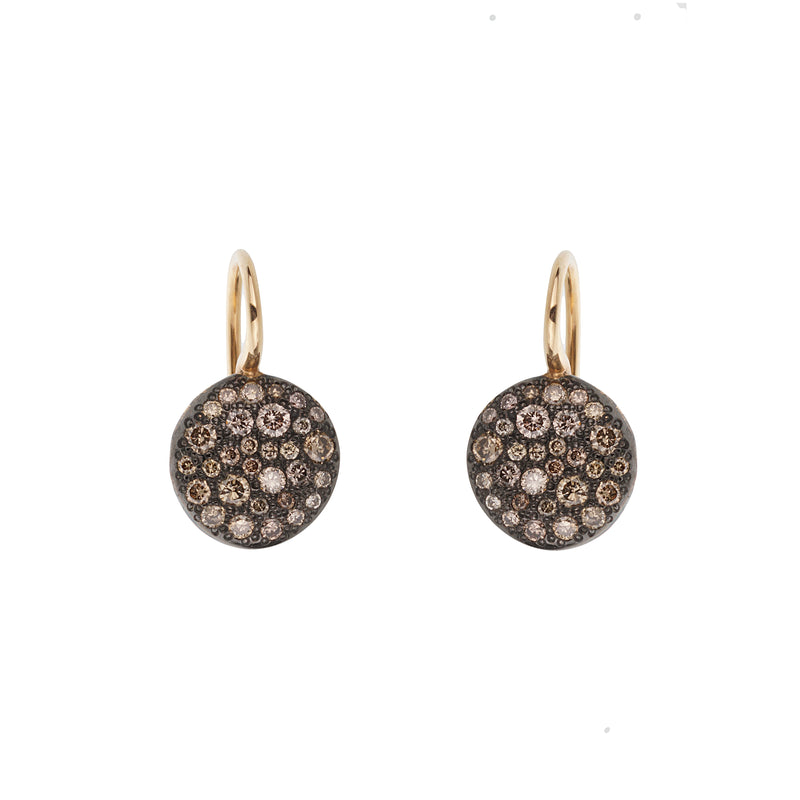 Pomellato Sabbia 18k Rose Gold Diamond Drop Earrings