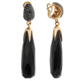 Pomellato Victoria Black Diamond & Jet 18k Rose Gold Drop Earrings 0003681